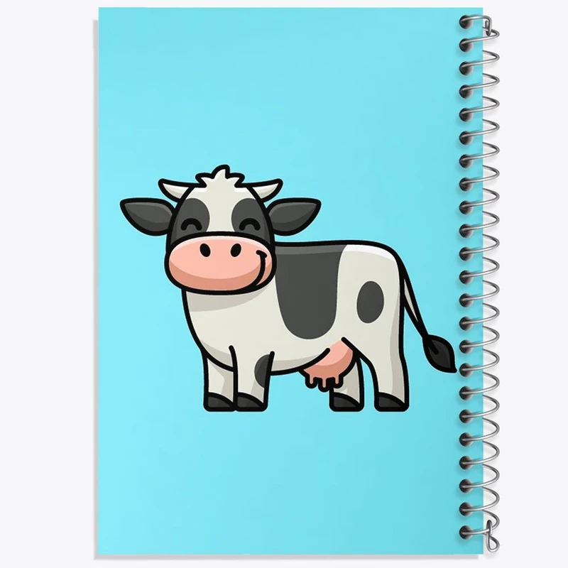 دفتر نت موسیقی 50 برگ خندالو مدل حیوانات بامزه گاو کد 28207