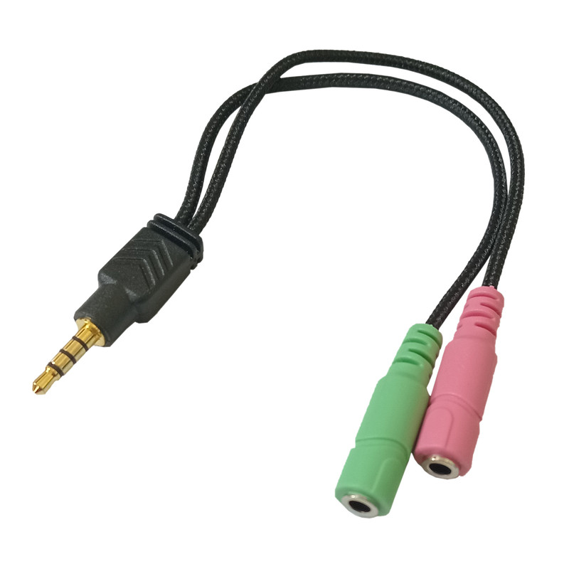 مبدل 2 به 1 هدست جک 3.5 میلیمتری مدل HUNTERSPIDER 2TO1