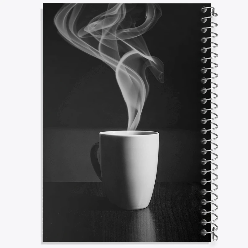 دفتر شطرنجی 50 برگ خندالو مدل قهوه Coffee کد F61