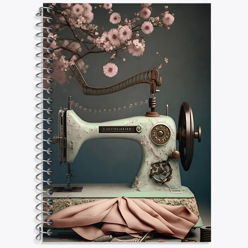 دفتر نت موسیقی 50 برگ خندالو طرح چرخ خیاطی کد N2011