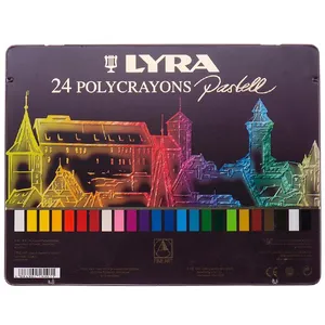 پاستل گچی 24 رنگ لیرا مدل Polycrayons