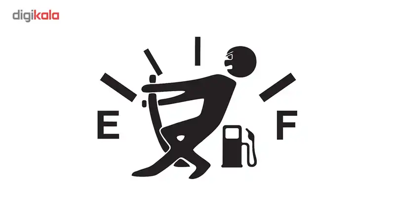 استیکر خودرو طرح باک خالی بسته 2 عددی