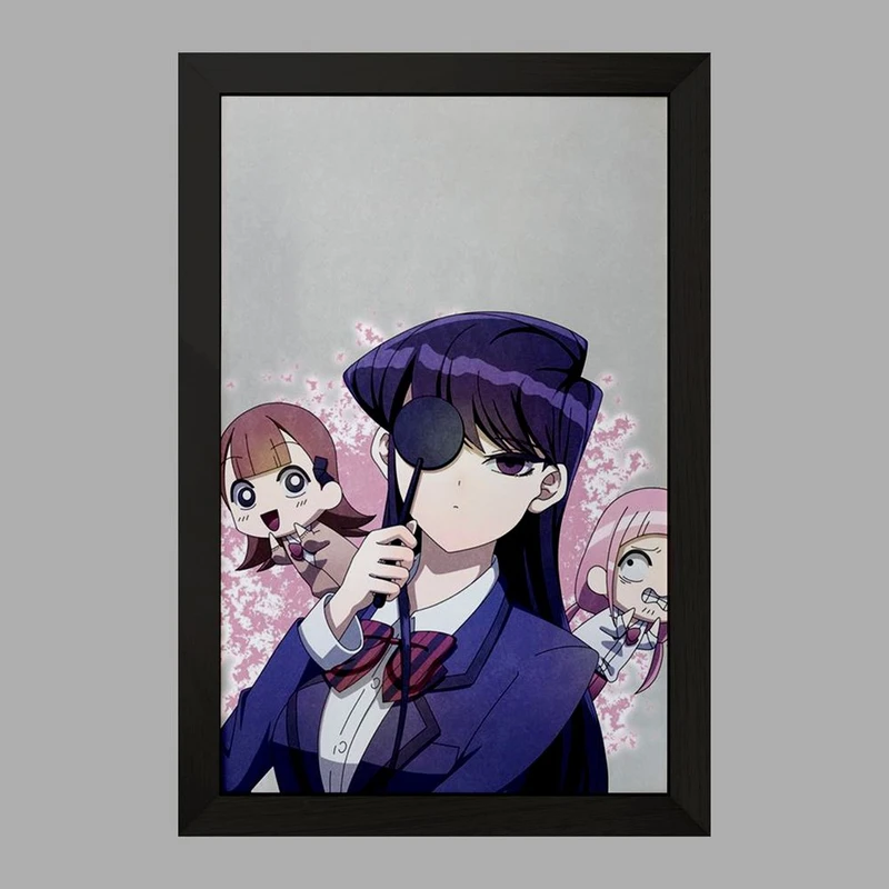 تابلو خندالو مدل انیمه کومی سان  کد 16061