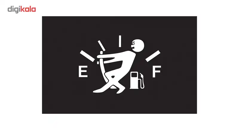 استیکر خودرو طرح باک خالی بسته 2 عددی