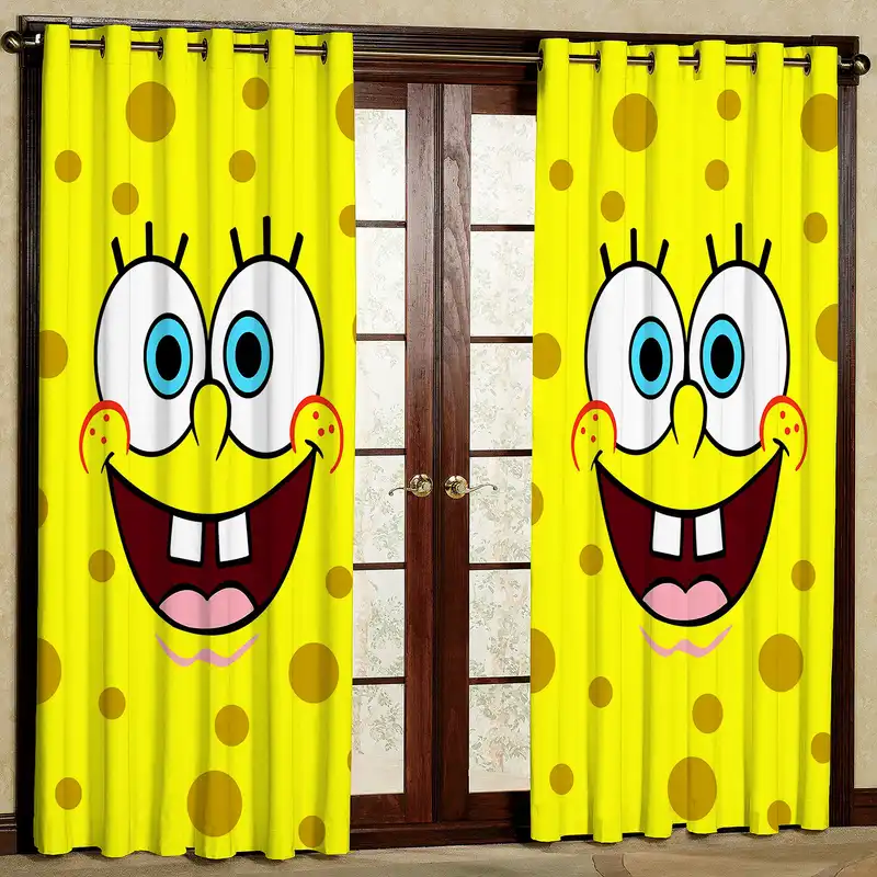 پرده مدل باب اسفنجی مخمل پانچی کد 4160 سایز 200x140 سانتی متر