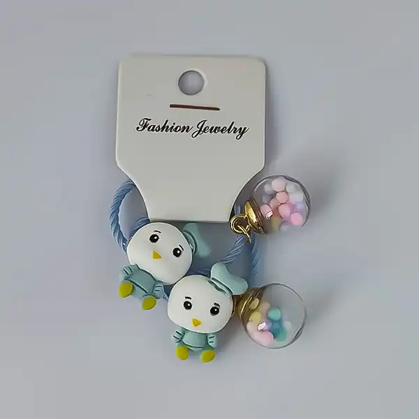 کش مو زنانه مدل عروسکی آکواریومی کد 40522 بسته 2 عددی