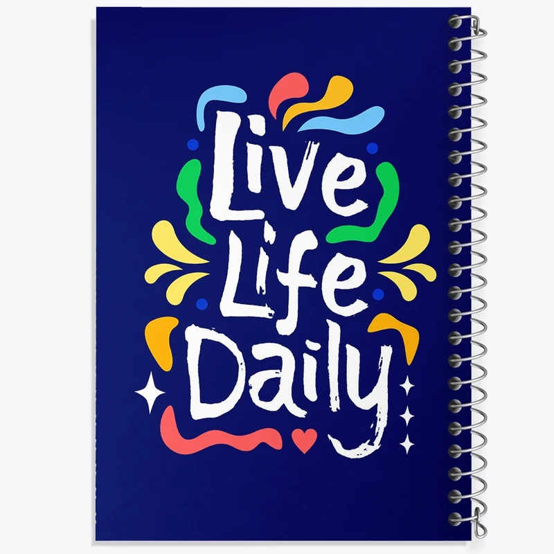 دفتر لیست خرید 50 برگ خندالو طرح Live Life Daily کد F1502