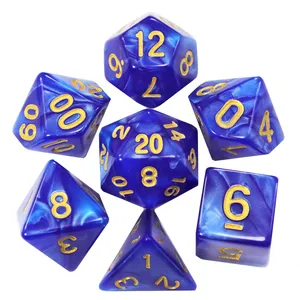 تاس بازی مدل Dungeons and Dragons بسته 7 عددی