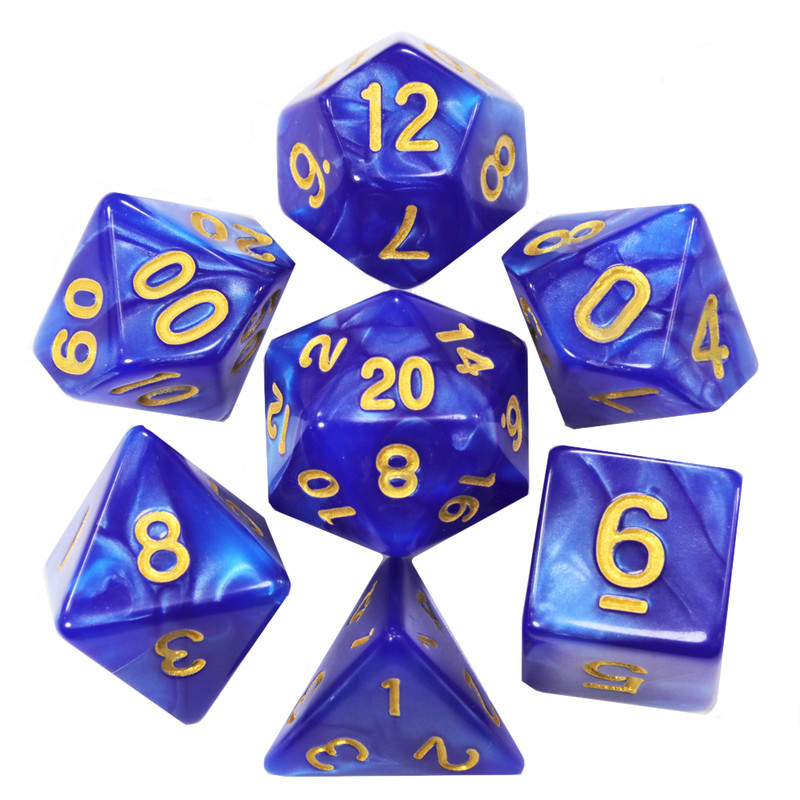 تاس بازی مدل Dungeons and Dragons بسته 7 عددی