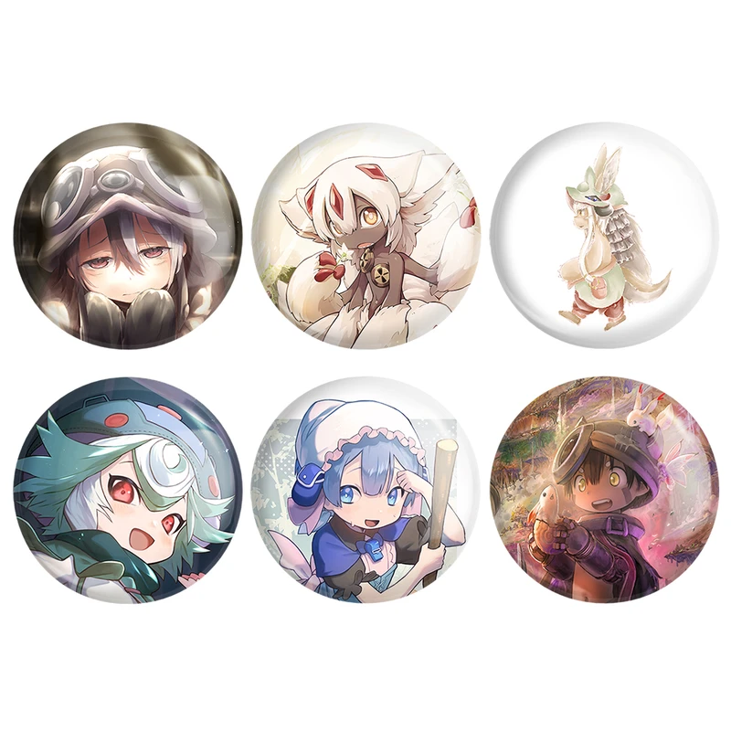 مگنت خندالو طرح انیمه ساخته شده در پرتگاه Made in Abyss کد 1344A مجموعه 6 عددی