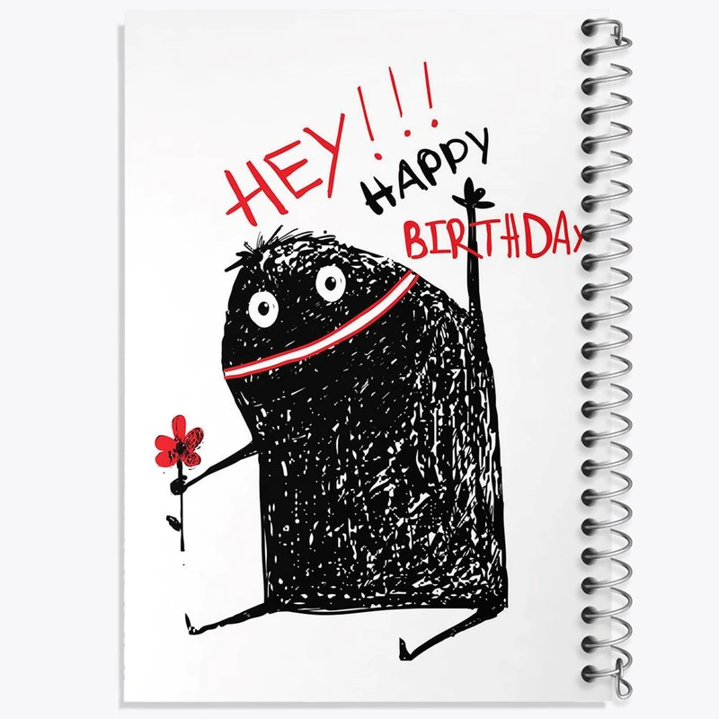 دفتر مشق 50 برگ خندالو مدل تولد کد 28067