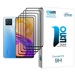 Cooling Olka Glass MIX004 Screen Protector For Realme 8 Pro Pack Of 4