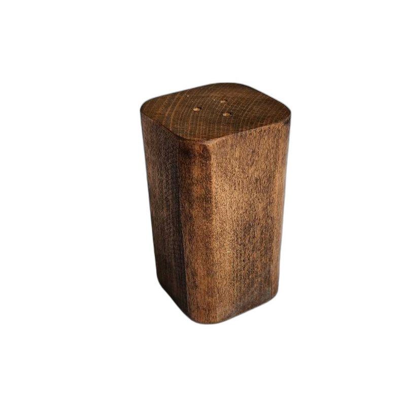 نمکدان چوبی گردوچ مدل چهار گوش کد DK - 4200
