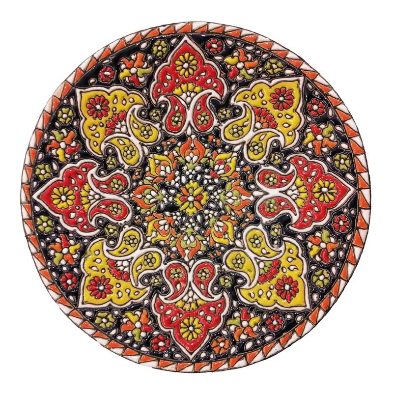 بشقاب میناکاری کد 016