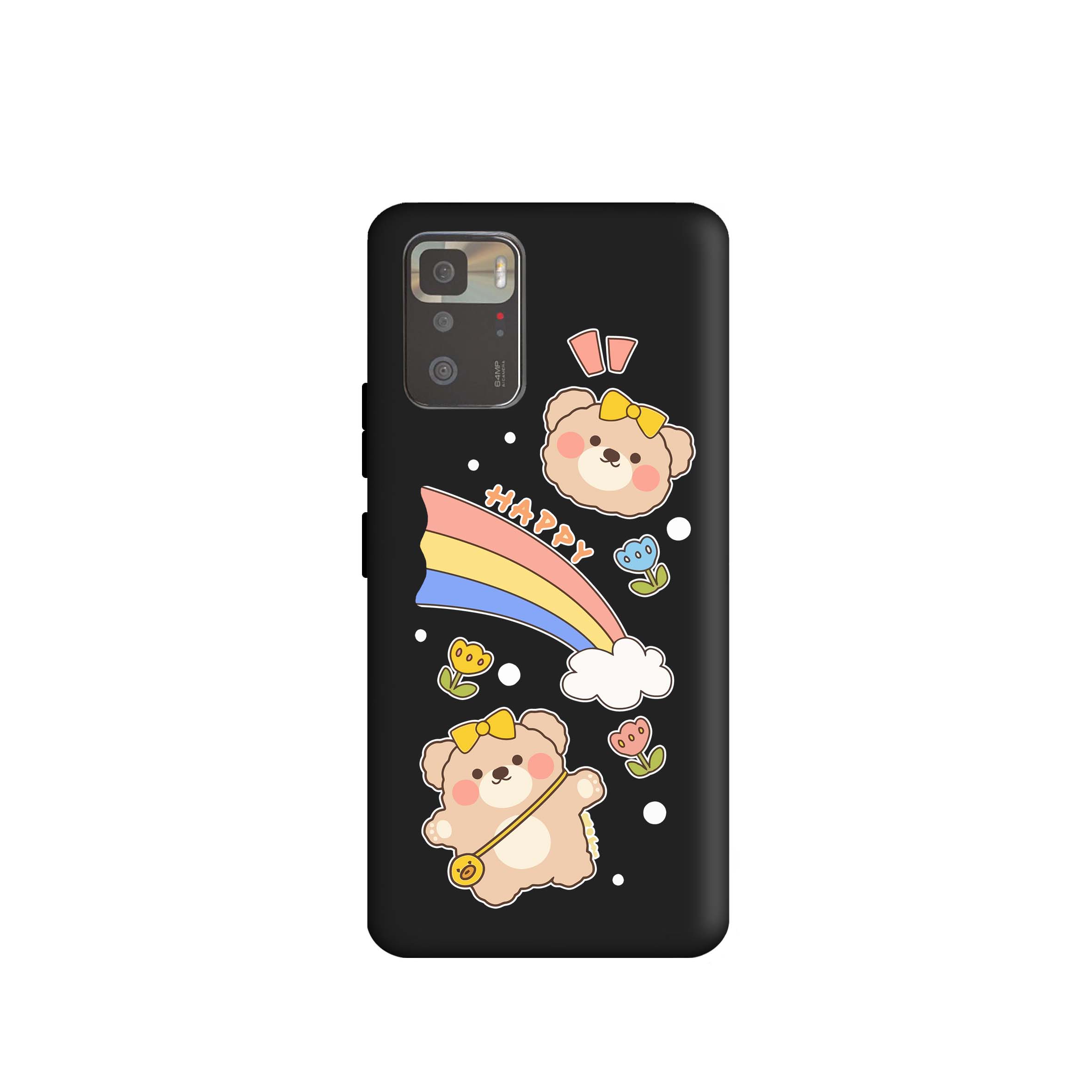 کاور طرح خرس رنگین کمان کد m2968 مناسب برای گوشی موبایل شیائومی Redmi Note 10 Pro 5G / Poco X3 GT