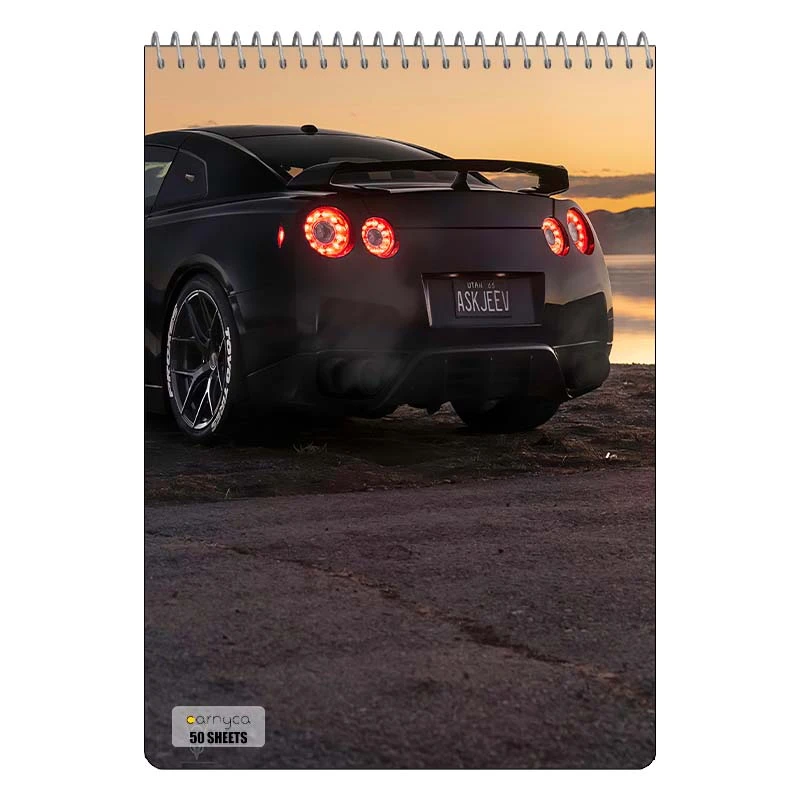 دفتر نقاشی 50 برگ سیمی کارنیکا طرح نیسان جی تی‑آر Nissan GT‑R کد 68642