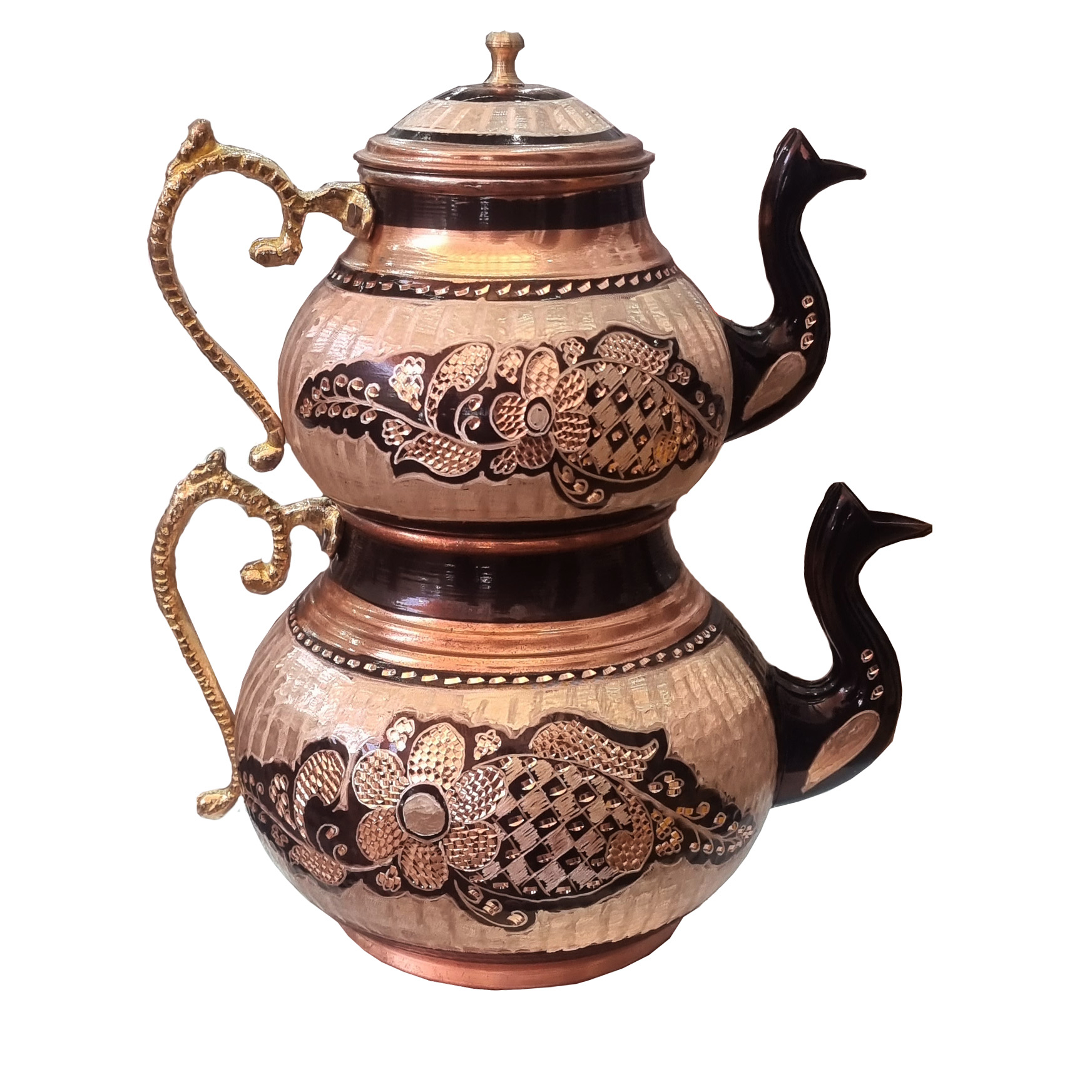 ست کتری و قوری مسی کد T126