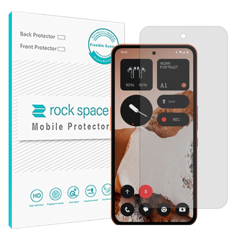 محافظ صفحه نمایش شفاف راک اسپیس مدل Resistant مناسب برای گوشی موبایل ناتینگ CMF Phone 2 Pro