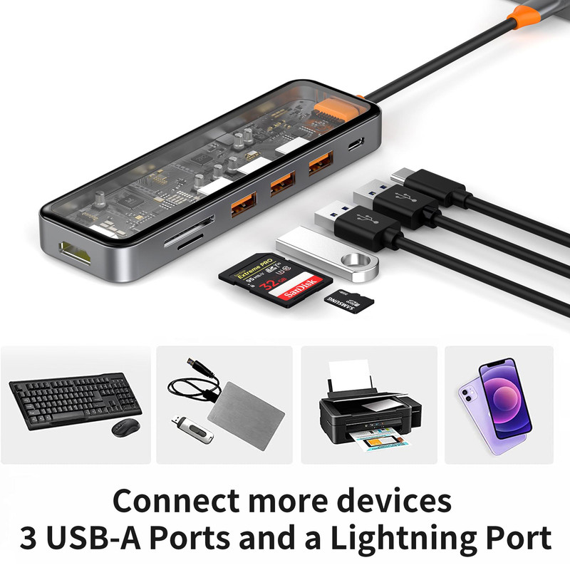 هاب 7 پورت USB-C ویوو مدل 007-CYBER 7 in 1 CB