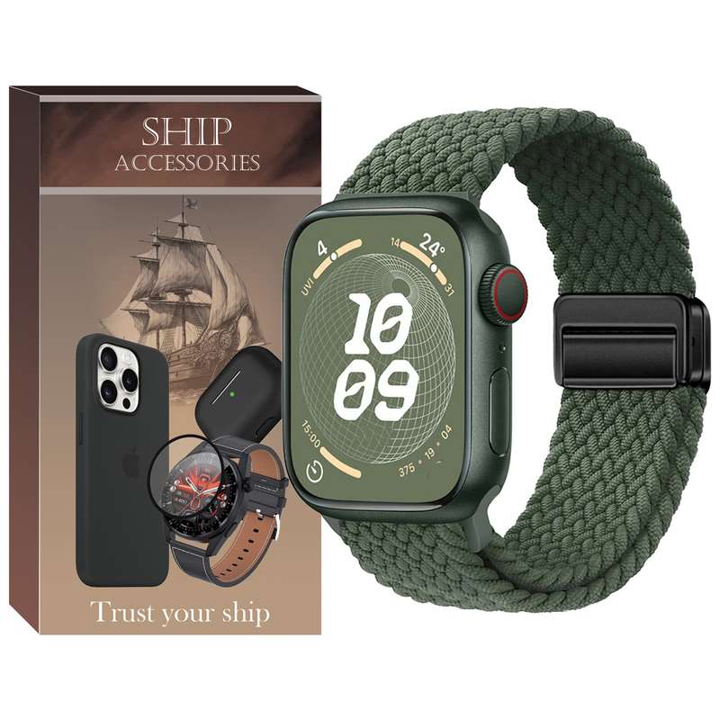 بند شیپ مدل Magnetic Braided Solo SH مناسب برای اپل واچ سری Se/1/2/3/4/5/6/7/8/9/Ultra/Ultra2 سایز 42/44/45/49mm بند شیپ مدل Magnetic Braided Solo SH مناسب برای اپل واچ سری Se/1/2/3/4/5/6/7/8/9/Ultra/Ultra2 سایز 42/44/45/49mm