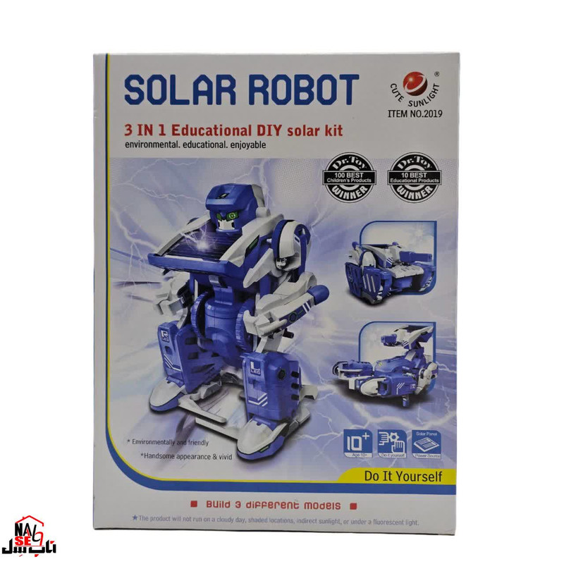 ربات ناب سل مدل آموزشی سولار خورشیدی 3 در 1 SOLAR ROBOT 3IN1 EDUCATIONAL DIY SOLAR KIT