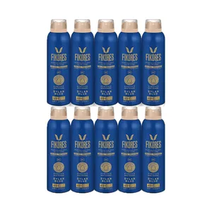 اسپری خوشبوکننده بدن مردانه فیکورس مدل dylan Blue حجم 200 میلی لیتر مجموعه 10 عددی