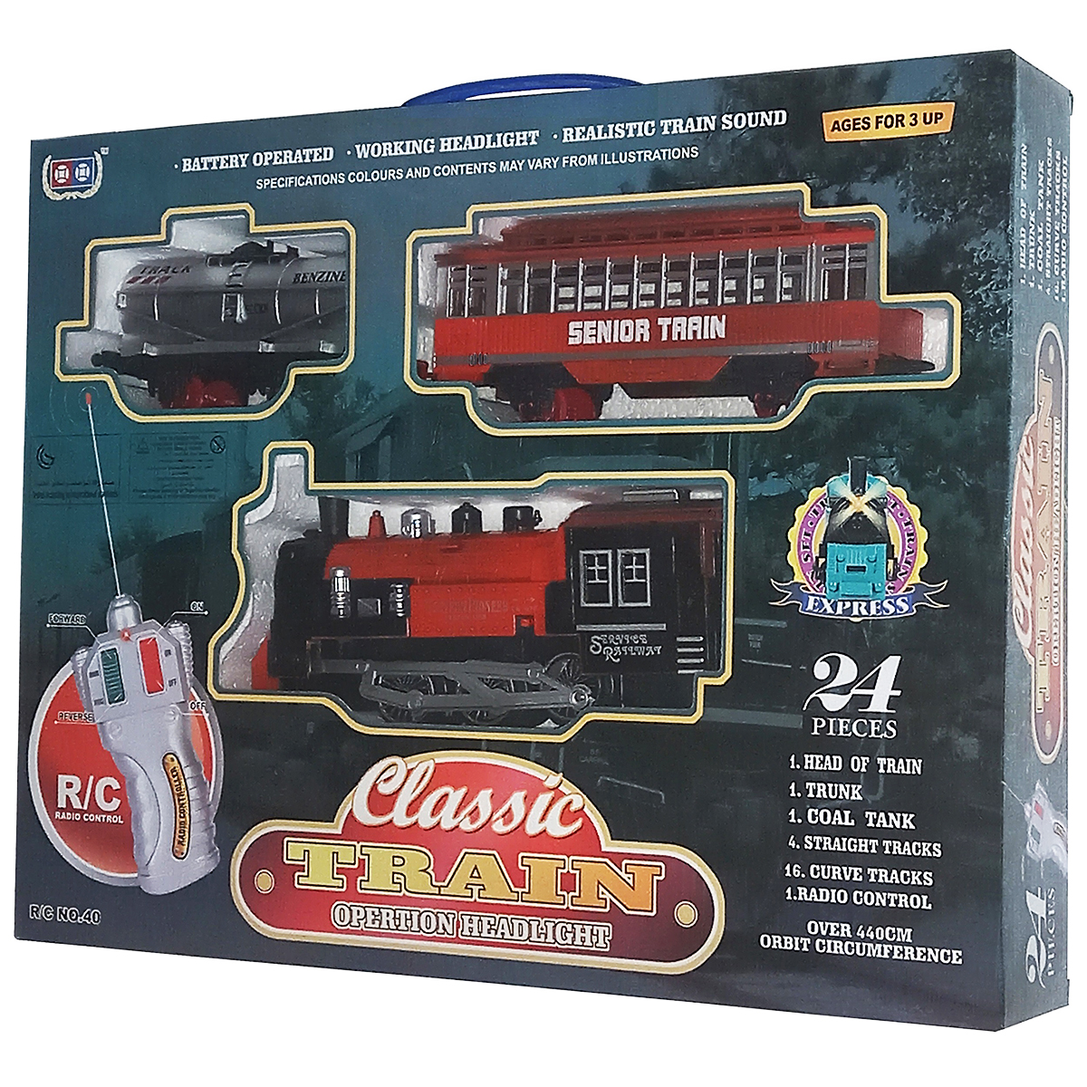 قطار بازی کنترلی مدل classic train کد 24