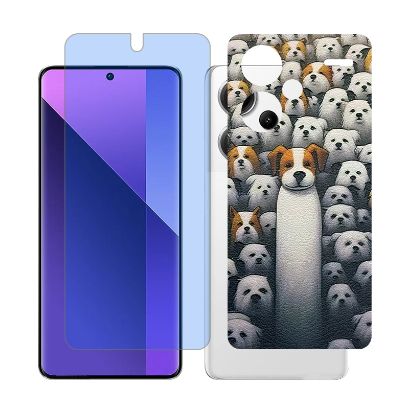 محافظ صفحه نمایش آنتی بلو گلس مدل Together مناسب برای گوشی موبایل شیائومی Redmi Note 13 Pro Plus به همراه برچسب پوششی