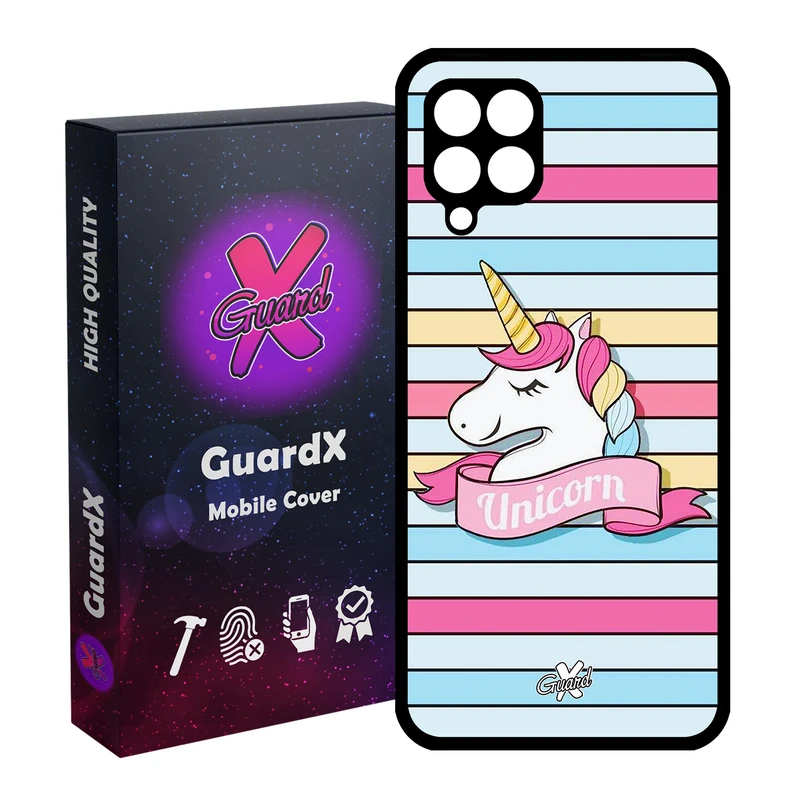 کاور گارد ایکس طرح Unicorn مدل Glass10018 مناسب برای گوشی موبایل سامسونگ Galaxy A12