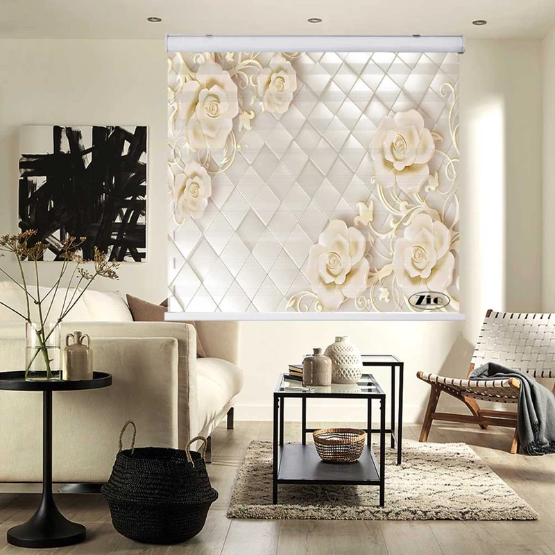 پرده زبرا زیو کد 3D1338 سایز 150x200 سانتی متر