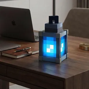 چراغ رومیزی مدل فانوس ماینکرفت کد Mi3108