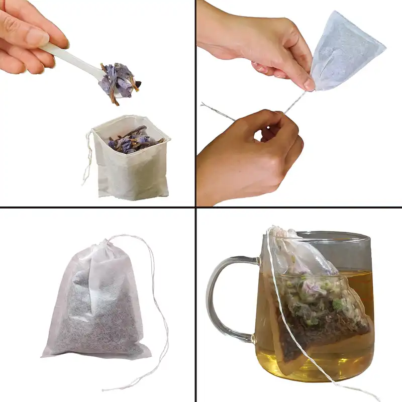 فیلتر چای فیلترپک مدل کاغذی نخ دار کد 813 سه بسته پنجاه عددی