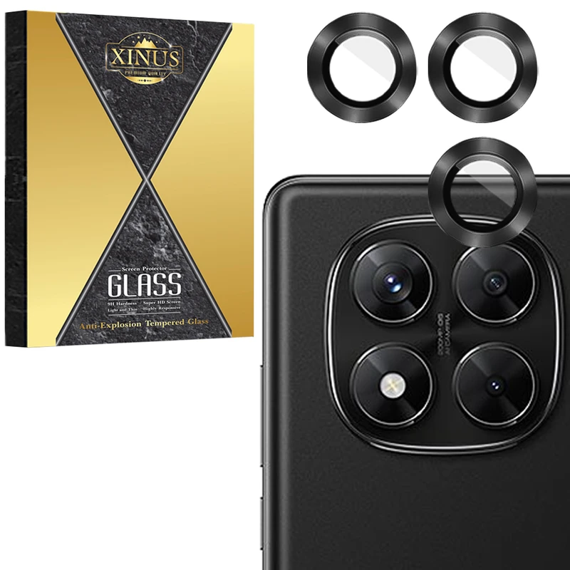 محافظ لنز دوربین فلزی  ژینوس مدل XRING مناسب برای گوشی موبایل شیائومی Redmi Note 14 Pro