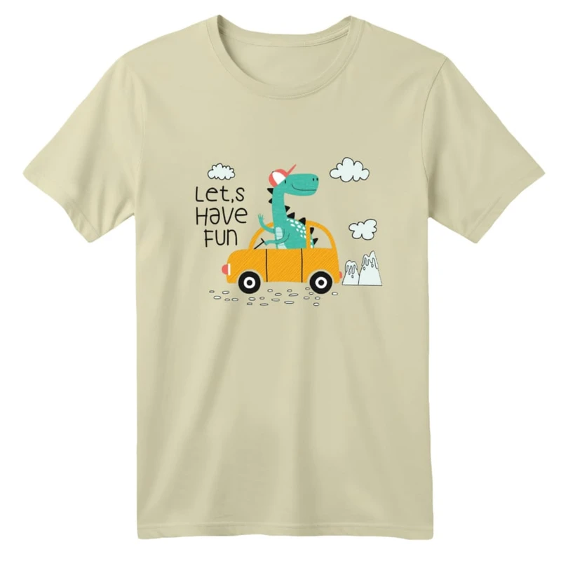 تی شرت آستین کوتاه بچگانه مدل دایناسور کد ۲۲