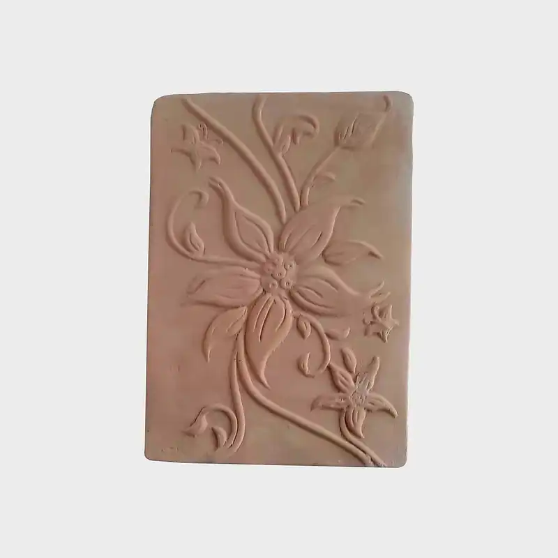 کتیبه سفالی مدل گل کد 22