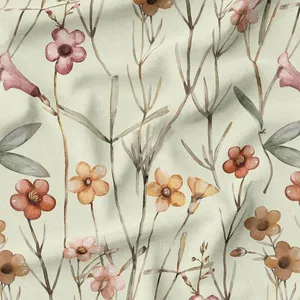 پارچه ملحفه پارچه باما مدل مخمل طرح گل وبرگ کد 5012239