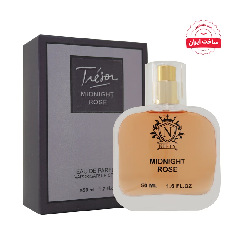 ادوپرفیوم زنانه نیفتی مدل لانکوم ترزور میدنایت رز  حجم 50 میلی‌لیتر