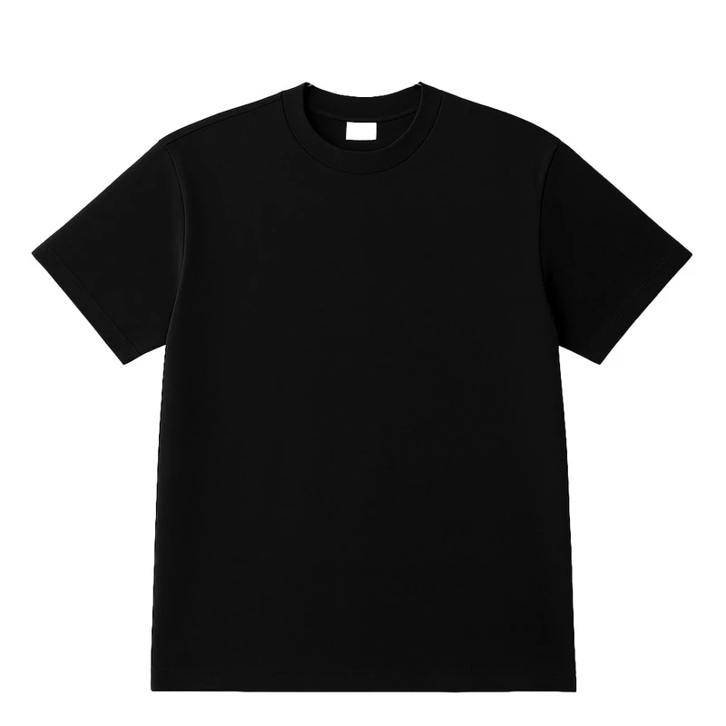 تی‌شرت آستین کوتاه مردانه مدل پنبه کریستال 11031 رنگ مشکی