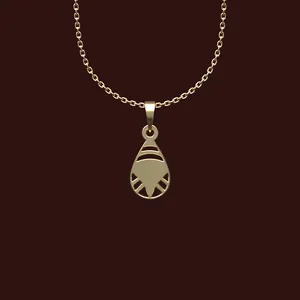 گردنبند طلا 18 عیار زنانه مدوپد مدل هندسی کد X2-1-1156