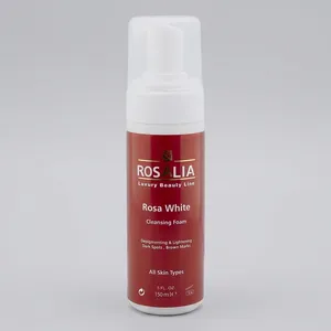 فوم پاک‌کننده و روشن‌کننده پوست رزالیا مدل Rosa White حجم 150 میلی‌لیتر