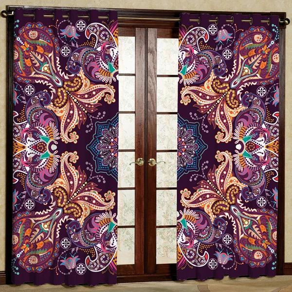 پرده مدل مخمل پانچی کد 6520 سایز 280x140 سانتی متر