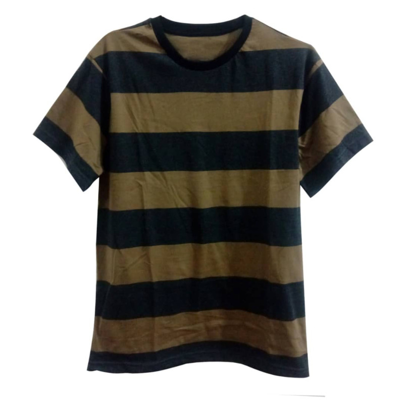 تی شرت آستین کوتاه پسرانه طرح راه راه افقی مدل 01