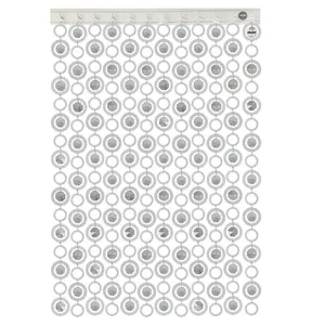 پرده آریا کریستال مدل رویا سایز 75x200 سانتی متر