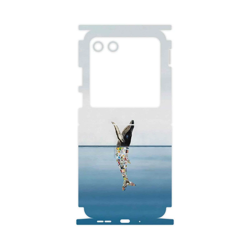 برچسب پوششی ماهوت مدل Collage of Sea Trash-FullSkin مناسب برای گوشی موبایل موتورولا Razr 40 Ultra