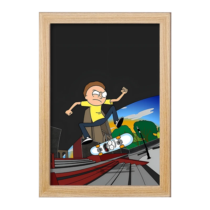 تابلو خندالو مدل ریک و مورتی (Rick and Morty) کد F4928