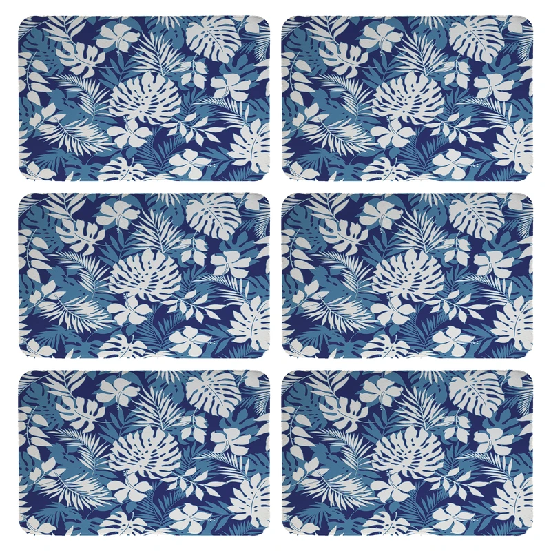 زیربشقابی طرح برگ کد 9213 بسته 6 عددی 