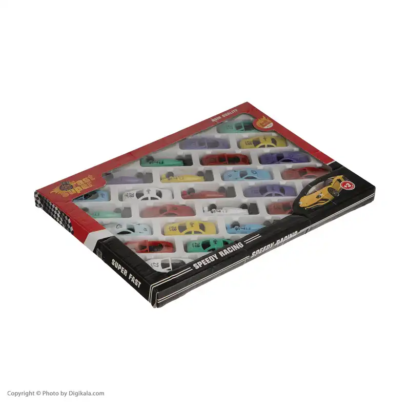 ماشین بازی مدل Speedy Racing مجموعه 25 عددی