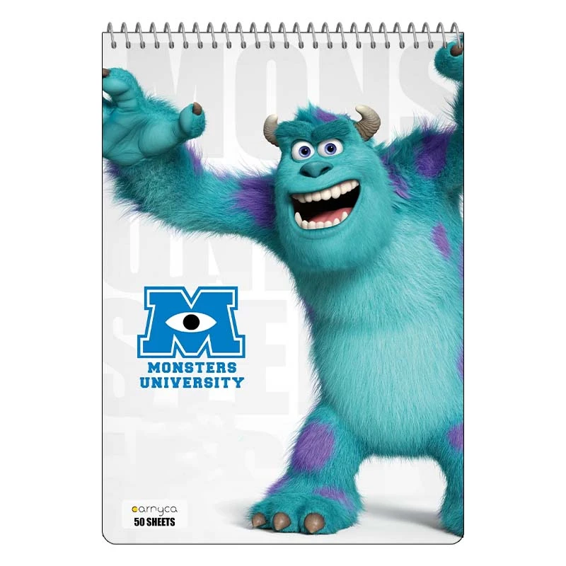 دفتر نقاشی 50 برگ سیمی کارنیکا طرح کارخانه هیولاها Monsters کد 25775