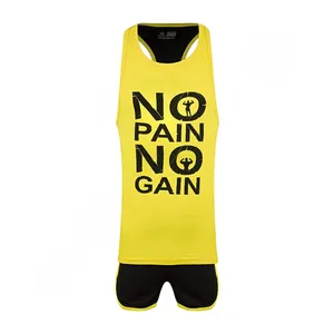 ست رکابی و شلوارک ورزشی مردانه مدل بدنسازی NK-8276