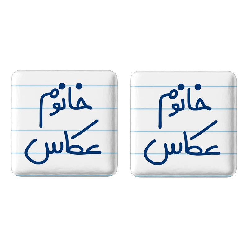 مگنت خندالو مدل خانوم عکاس کد 6596 مجموعه 2 عددی